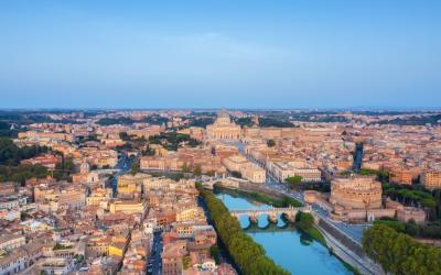 Vista panoramica Roma centro/ San Pietro